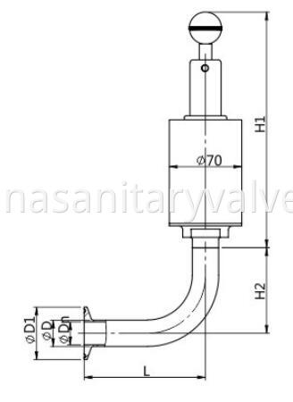 Sanitary exhaust safety valves stainless steel